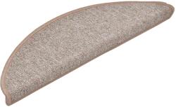 vidaXL 30 db világosbarna lépcsőszőnyeg 56x17x3 cm 3365735 (3365735)