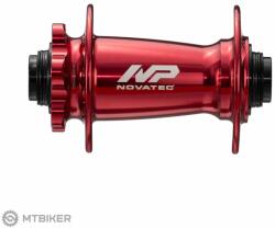 Novatec Premium XD601SB/A-B15 első agy, 32 lyukas, 15x110, piros, OEM
