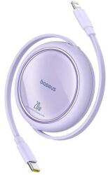 Baseus USB kábel Baseus Free2Pull USB-C és iP 20W 1m (lila)