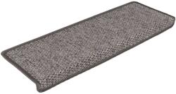 vidaXL 15 db szizál hatású szürke-bézs lépcsőszőnyeg 65x21x4 cm 4.5 kg 326884 (326884)