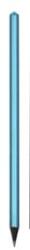 Art Crystella Ceruza, metál kék, aqua kék SWAROVSKI kristállyal, 14 cm, (TSWC306) (TSWC306)