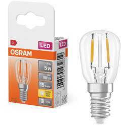 OSRAM E14 LED 1, 6W, 50 lm, 2400 K, candlelight, áttetsző üveg-5 W izzó helyett - Special T26 filament (4058075432819)