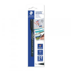 STAEDTLER Marker Lumocolor permanent S fekete fotócímkézés bliszteres (313-9 BK-1) (313-9 BK-1) - aqua