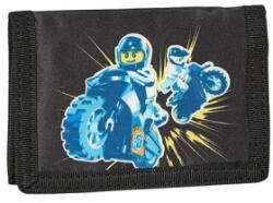 Lego Pénztárca, tépőzáras, 'City Race', fekete-mintás (L101032313) (L101032313)