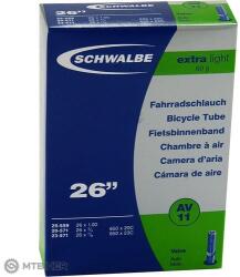 Schwalbe 26x1, 00 FV 40mm (20/25-559/571) cső, AV/FV (60 mm szingó szelep)