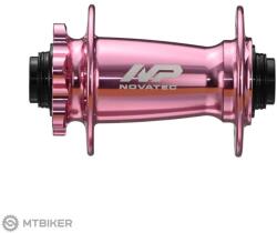 Novatec Premium XD601SB/A-B15 első agy, 32 lyukas, 15x110, rózsaszín, OEM