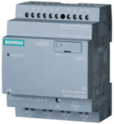 Siemens 6ED1052-2HB08-0BA2 LOGO! 24RCEo (24VAC/DC), 8DI / 4DO (relés, 10A), óra, ethernet, web server, datalog, kijelző nélkül (6ED10522HB080BA2)