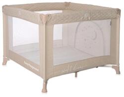 Lorelli Tarc de joaca Sunny Playground, 0-36 luni, maxim 15 kg, pliabil, mecanism siguranta, saltea 2 cm si sezut intarit, Frog Beige Star