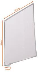 DURABLE Információs tábla, 149x149 mm, öntapadó, DURABLE, áttetsző (DB185619)