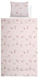 Lorelli Set lenjerie pat 4 piese Lorelli Beige Bunnies, bumbac ranforce Lenjerii de pat bebelusi‎, patura bebelusi