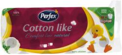 Perfex Toalettpapír 3 rétegű kistekercses 100% cellulóz 10 tekercs/csomag Cotton Like Comfort Line Natural Boni Perfex fehér (HT13407) - web24