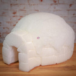 Deconline Xmas XL Iglu ház, havas ház - extra nagy - Karácsonyi falu kiegészítő fehér 36 cm (679498)