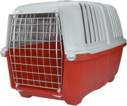 MPS PRATIKO 3 METAL, Cusca transport animale, rosie, 60x39x40 cm