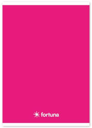 Fortuna Füzet vonalas FORTUNA Monocolor A/5 32 lapos magenta (61219)