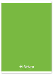 Fortuna Füzet vonalas FORTUNA Monocolor A/5 32 lapos zöld (61218)