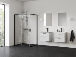 RAVAK Blix II uși de duș 80 cm culisantă negru mat/sticlă transparentă 1XM40300Z1 (1XM40300Z1)