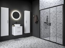 RAVAK Blix II uși de duș 170 cm culisantă negru mat/sticlă transparentă 0YMV0300Z1 (0YMV0300Z1)