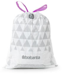 Brabantia Saci de gunoi Brabantia PerfectFit Sort&Go/Touch N 647035, dimensiune C, 10-12 l, 20 buc, alb (647035) Cos de gunoi