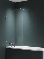 New Trendy Avexa Nickel Brushed paravan cadă 80 cm o piesă periat/sticlă transparentă EXK-8741-WP (EXK8741WP)