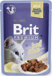 Brit Premium Cat Delicate fillets in jelly macskáknak szánt marhahússal 24x85g