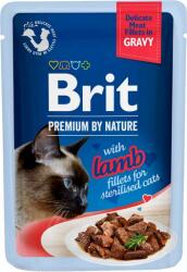 Brit Premium By Nature Fillets in Gravy for Sterilized cats báránnyal 24x85g