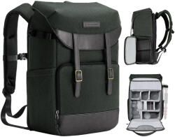 K&F Concept Beta Backpack Urban Wander 20L, fotós hátizsák, sötétzöld (KF-13-066V14)