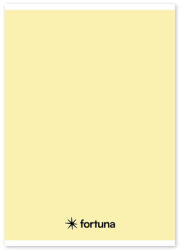 Fortuna Füzet vonalas FORTUNA Monocolor A/5 32 lapos pasztell sárga