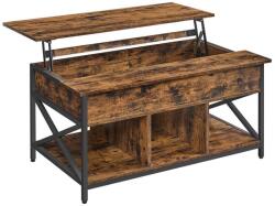 Euziel NYRO emelhető tetejű dohányzóasztal barna/fekete LCT205B01V2 (EZ0363)