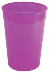  Műanyag pohár piros színben 3dl