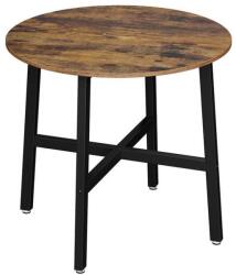 Euziel Étkezőasztal ELDUR barna/fekete KDT080B01V1 (EZ0368)