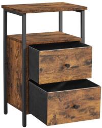 Euziel Éjjeli szekrény ARIN barna/fekete LET521B01 (EZ0395)