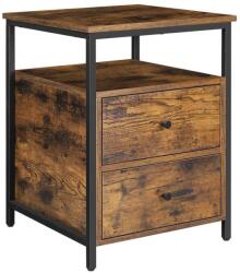 Euziel ARIN éjjeliszekrény barna/fekete LET067B01 (EZ0391)