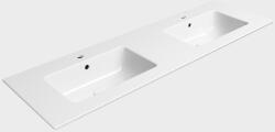 SAPHO Pura mosdótál 142x46 cm négyszögletes süllyesztett-dupla fehér 8889111 (8889111)