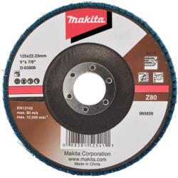 Makita Csiszolótányér, lamellás 125 mm 80-as - INOX - Makita (D-63806)