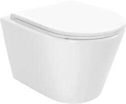 Rea Tito wc csésze lassú záródású ülőkével függesztett perem nélkül fehér fényes REA-C6800 (REAC6800)