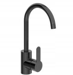  Konyhai csaptelep fekete szálcsiszolt acél 340 mm (3411634162236)