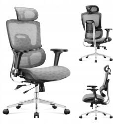 Markadler Irodai szék Mark Adler ergonomikus szürke forgatható állítható a dolgozószobába (MA-EXPERT 8.0)