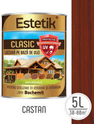 Estetik Clasic Lazura lemn ESTETIK CLASIC 5L CASTAN, protectie UV (ESTKCLAS-CAS-5L)