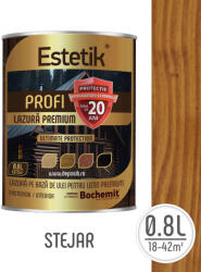 Estetik Profi Lazura lemn ESTETIK PROFI 0.8L STEJAR, protectie avansata UV (ESTKPRO-STE-0.8L)