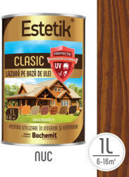 Estetik Clasic Lazura lemn ESTETIK CLASIC 1L NUC, protectie UV (ESTKCLAS-NUC-1L)