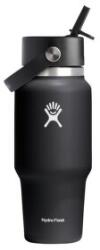 Hydro Flask 24 OZ WIDE FLEX STRAW TRAVEL BOTTLE Termos 001 Black