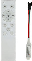 Anro LED Futófény vezérlő 12 gombos távirányítóval egyszínű LED szalaghoz, fehér (CRF12KEY Digital LED strip 12-key remote monochrome, White)