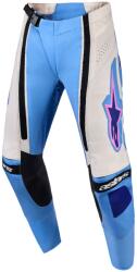 Alpinestars Pantaloni motocross Alpinestars Stella Techstar Nomur pentru femei, albastru deschis-alb, alb-negru-roz (AIM171-0321)