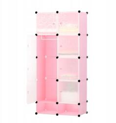Timeless Tools Műanyag elemes szekrény-rózsaszín (MODUŁOWA SZAFA SZAFKA REGAŁ Meble POKÓJ)