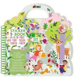 AVENIR Carte cu abtibilduri repozitionabilesi scene pop-up - Viata in Padure (STB230005) - ookee