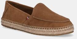Tommy Hilfiger espadrilles velúrból HILFIGER FLEX ESPA SUEDE LOAFER barna, FM0FM05392 - barna Férfi 44