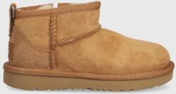 Ugg gyerek hócipő velúrból T CLASSIC ULTRA MINI bézs - bézs 26 - answear - 38 990 Ft