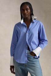 Ralph Lauren pamut ing női, galléros, relaxed, 211891426 - kék 34