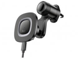 hoco. HW30 vezeték nélküli autós, szivargyújtós töltő 15W, 1.67A, fekete