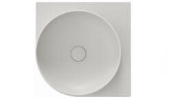 RAVAK Yard 450 C kerámia sarok mosdó, túlfolyó és csapfurat nélkül, smoke grey XJX0O045000 (XJX0O045000)